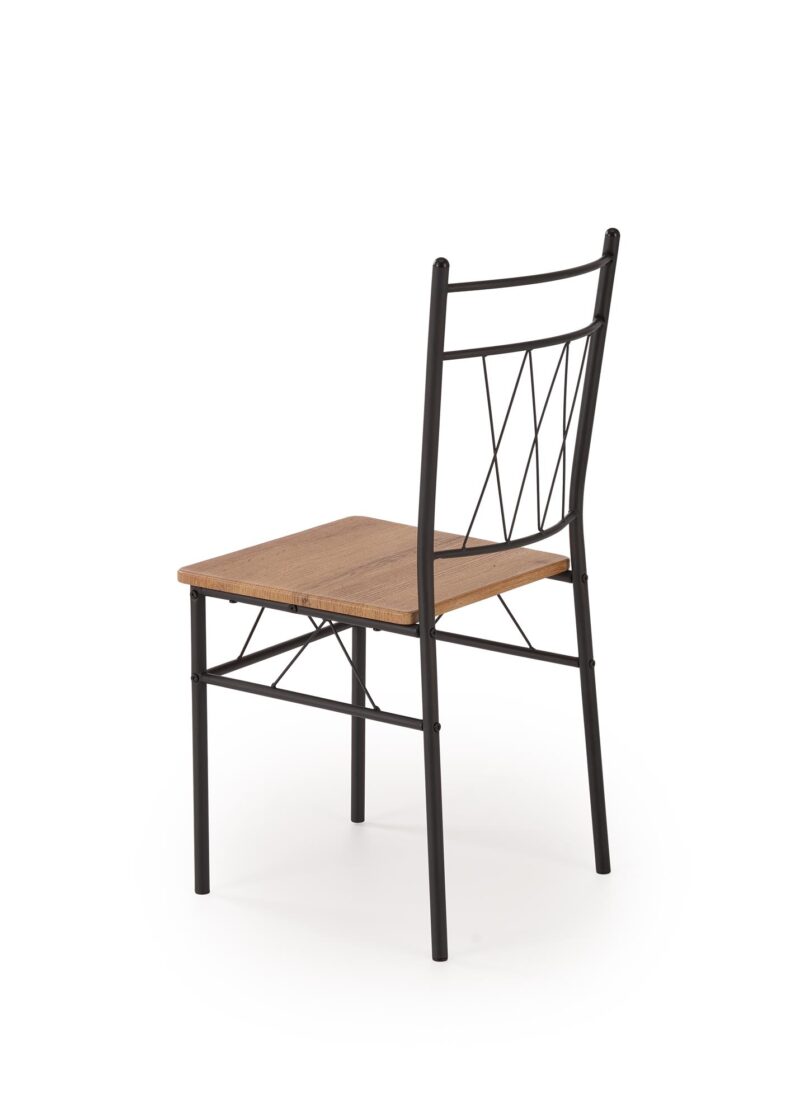 FAUST-setti, pöytä + 4 tuolia / luonnon tammi / musta