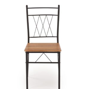 FAUST-setti, pöytä + 4 tuolia / luonnon tammi / musta