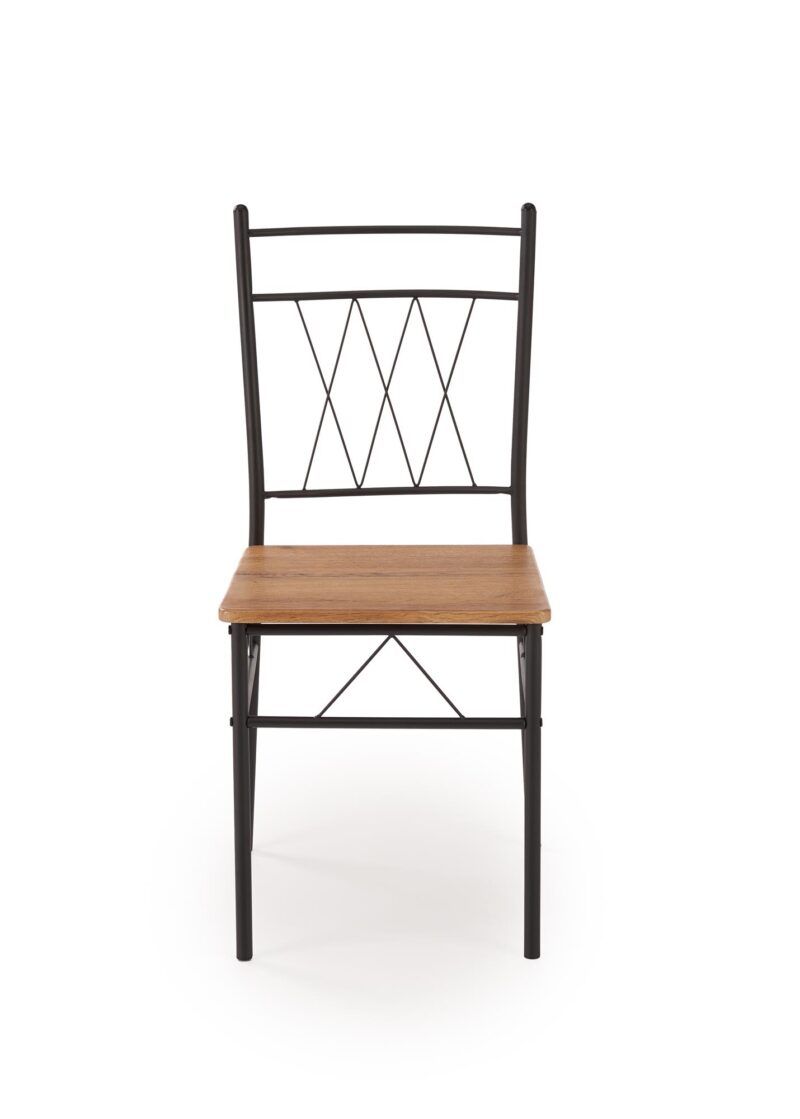 FAUST-setti, pöytä + 4 tuolia / luonnon tammi / musta