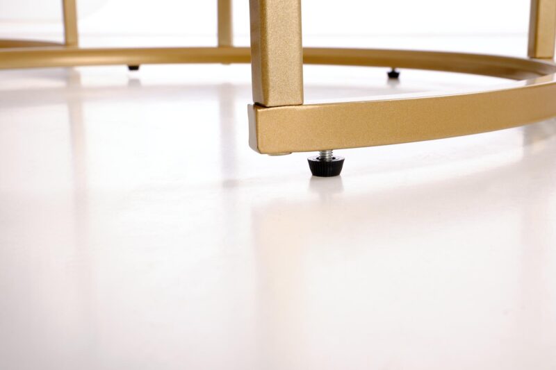 Kahvilatikkusarja GILDA, valkoinen marmor / kulta