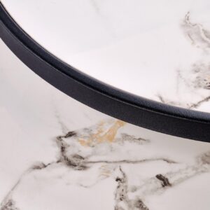 Kahvilakoonnin komplekti FATIMA, valkoinen marmori / musta