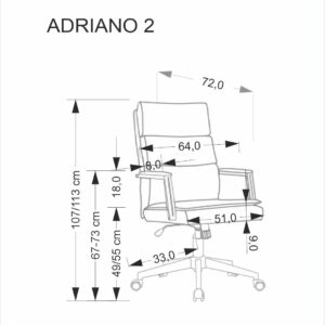 Toimistotuoli ADRIVI 2, musta