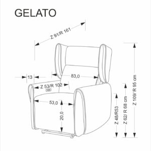 GELOT-sähkönojaustuoli, beige