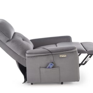 Nojatuoli SEMIIR 2 sähköinen nojatuoli + hieronta, harmaa