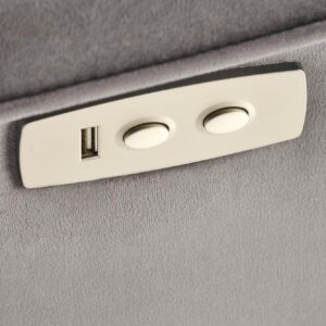 Nojatuoli SEMIIR 2 sähköinen nojatuoli + hieronta, harmaa