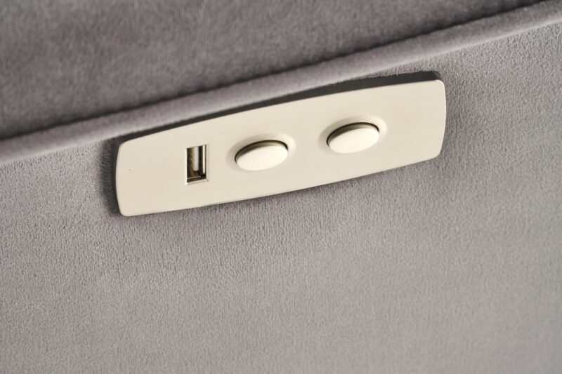 Nojatuoli SEMIIR 2 sähköinen nojatuoli + hieronta, harmaa