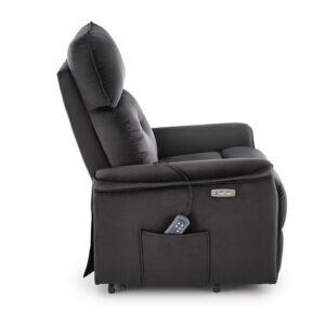 SEMIIR 2 sähkösäätöinen nojatuoli + hieronta, musta