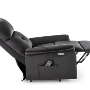 SEMIIR 2 sähkösäätöinen nojatuoli + hieronta, musta