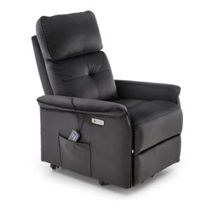 SEMIIR 2 sähkösäätöinen nojatuoli + hieronta, musta