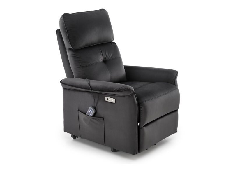 SEMIIR 2 sähkösäätöinen nojatuoli + hieronta, musta