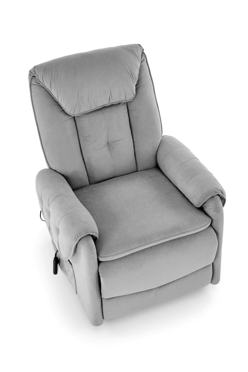 Lönnötuoli HORTEL sähkösäätöinen nojatuoli + hieronta, harmaa