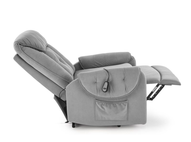 Lönnötuoli HORTEL sähkösäätöinen nojatuoli + hieronta, harmaa