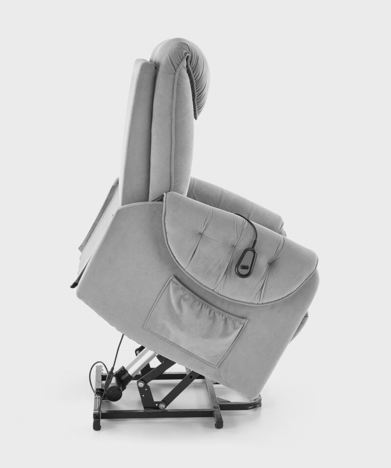 Lönnötuoli HORTEL sähkösäätöinen nojatuoli + hieronta, harmaa