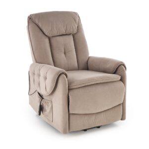 ORTEL nojatuoli sähköinen recliner + hieronta, beige
