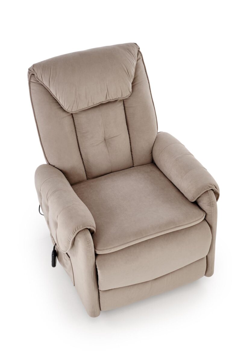 ORTEL nojatuoli sähköinen recliner + hieronta, beige