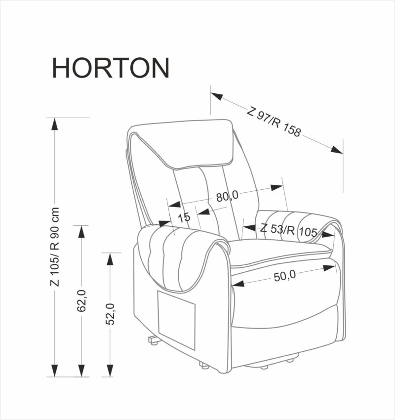 ORTEL nojatuoli sähköinen recliner + hieronta, beige