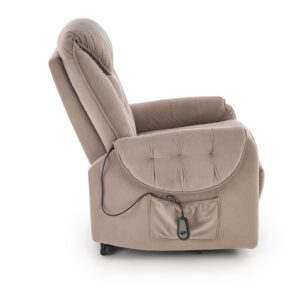 ORTEL nojatuoli sähköinen recliner + hieronta, beige