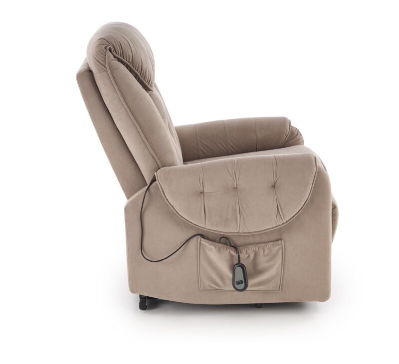 ORTEL nojatuoli sähköinen recliner + hieronta, beige