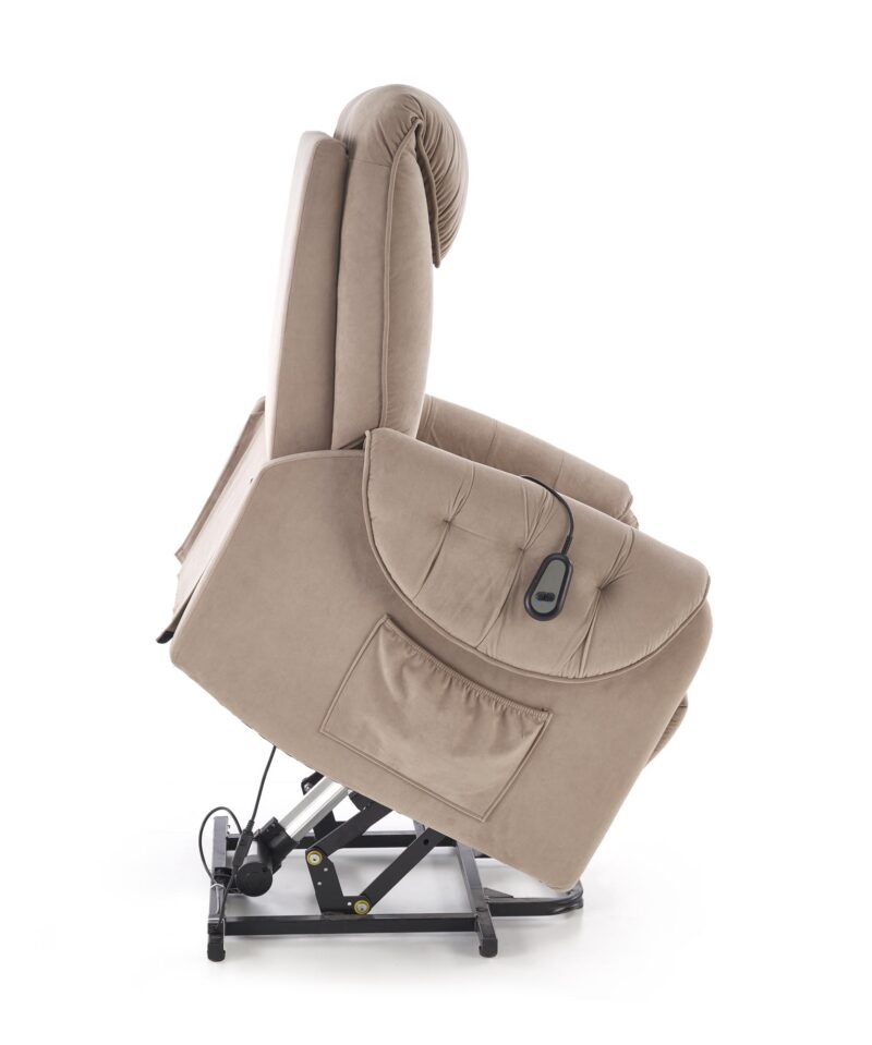 ORTEL nojatuoli sähköinen recliner + hieronta, beige