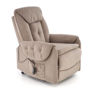 ORTEL nojatuoli sähköinen recliner + hieronta, beige