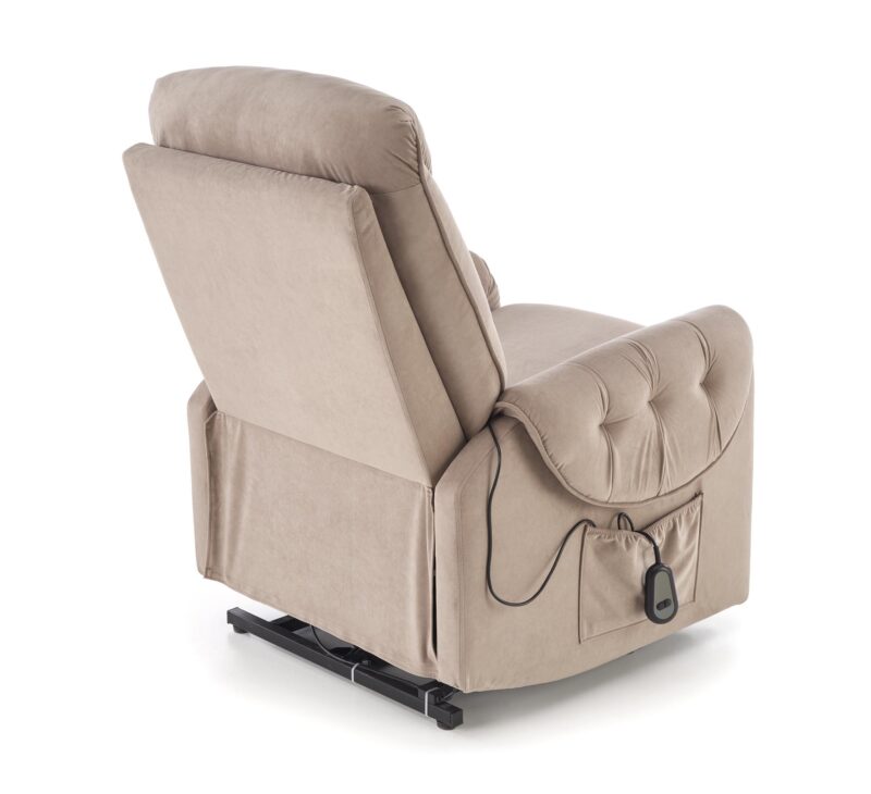 ORTEL nojatuoli sähköinen recliner + hieronta, beige