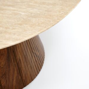 Pyöreä Ruokapöytä PIRION, travertiini