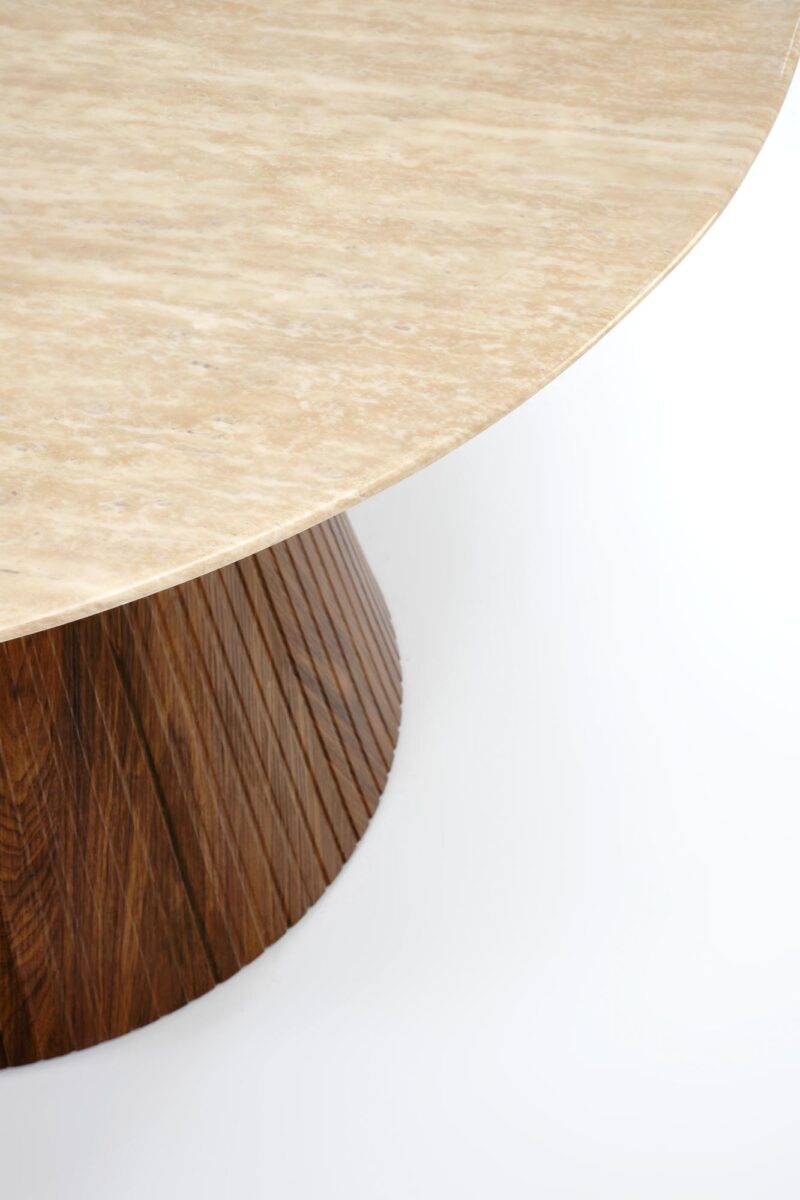 Pyöreä Ruokapöytä PIRION, travertiini