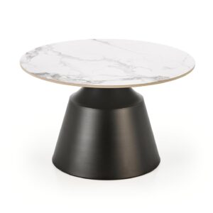 Kahvilausett MAGEL, valkoinen marmori / musta