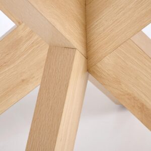 Pyöreä ruokapöytä MORVIN, luonnollinen