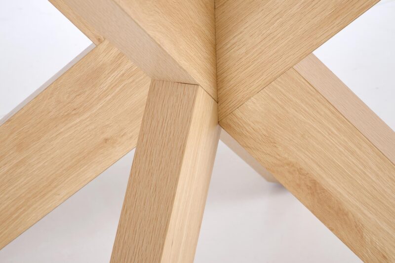 Pyöreä ruokapöytä MORVIN, luonnollinen