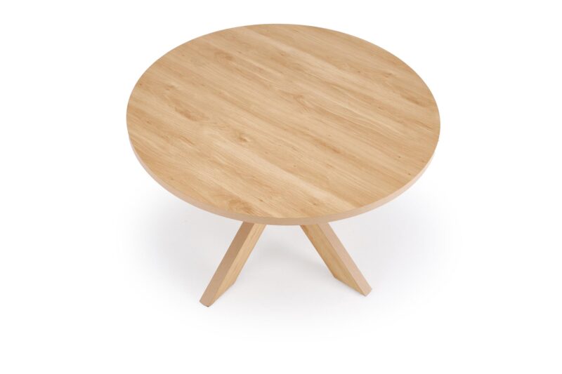 Pyöreä ruokapöytä MORVIN, luonnollinen