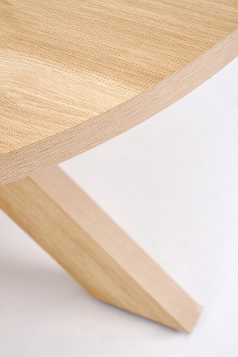 Pyöreä ruokapöytä MORVIN, luonnollinen