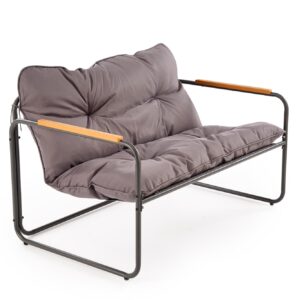 HUDSON-puutarhakalusteiden sarja, harmaa / ruskea