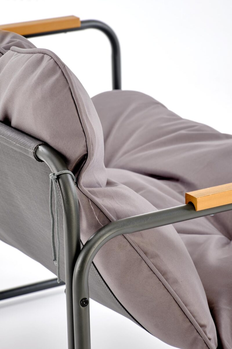 HUDSON-puutarhakalusteiden sarja, harmaa / ruskea