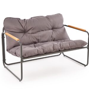 HUDSON-puutarhakalusteiden sarja, harmaa / ruskea