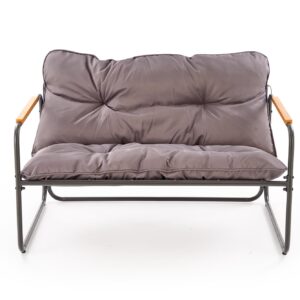 HUDSON-puutarhakalusteiden sarja, harmaa / ruskea