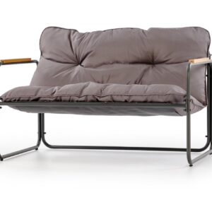 HUDSON-puutarhakalusteiden sarja, harmaa / ruskea