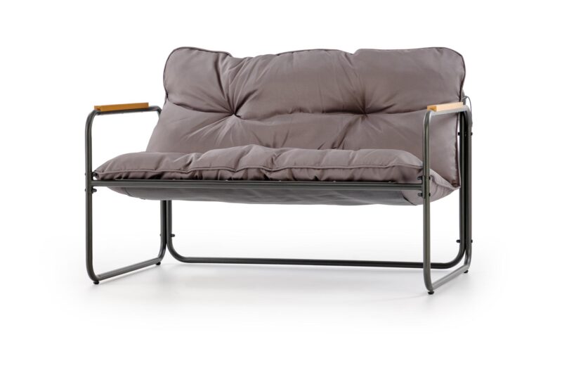 HUDSON-puutarhakalusteiden sarja, harmaa / ruskea