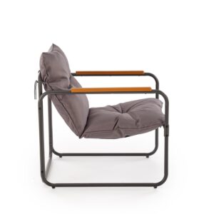 HUDSON-puutarhakalusteiden sarja, harmaa / ruskea