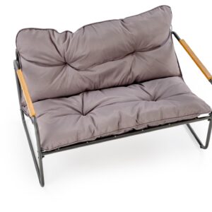 HUDSON-puutarhakalusteiden sarja, harmaa / ruskea