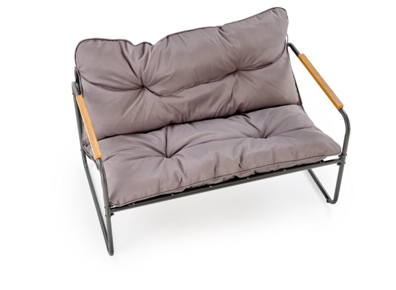 HUDSON-puutarhakalusteiden sarja, harmaa / ruskea