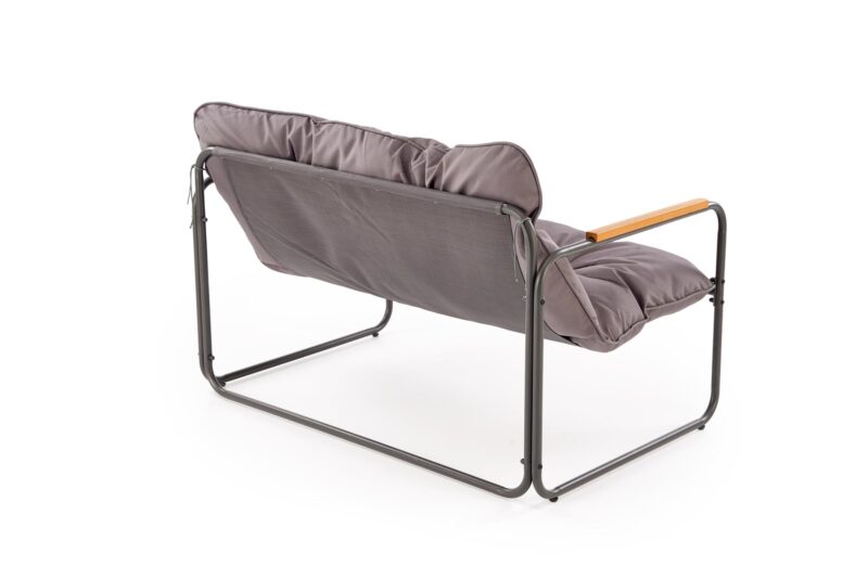 HUDSON-puutarhakalusteiden sarja, harmaa / ruskea