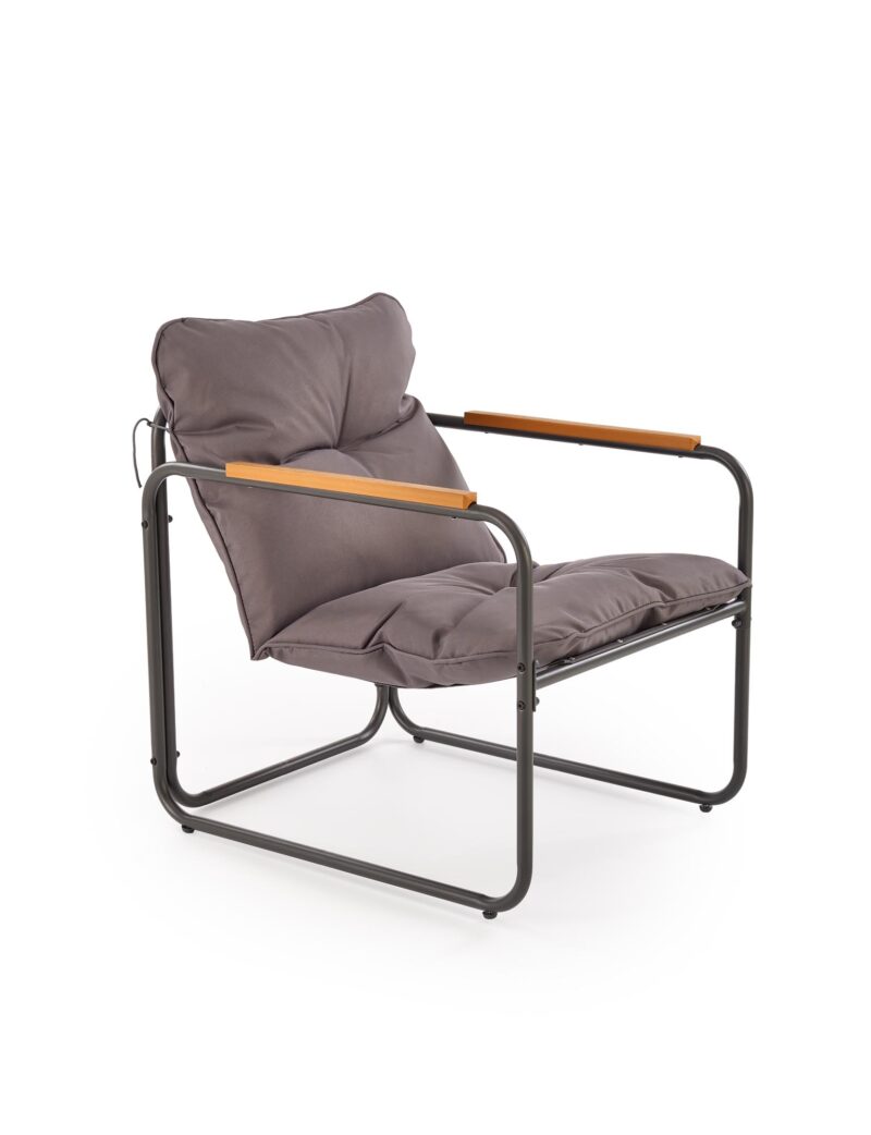 HUDSON-puutarhakalusteiden sarja, harmaa / ruskea