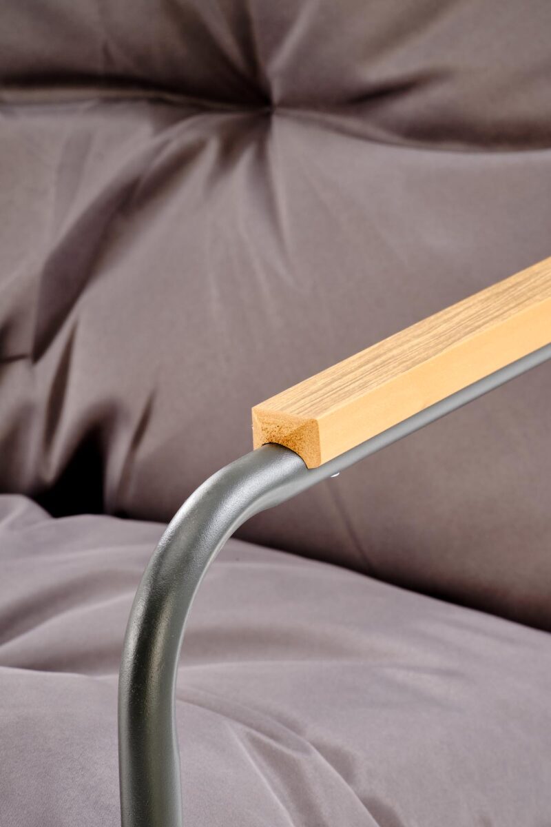 HUDSON-puutarhakalusteiden sarja, harmaa / ruskea