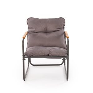 HUDSON-puutarhakalusteiden sarja, harmaa / ruskea