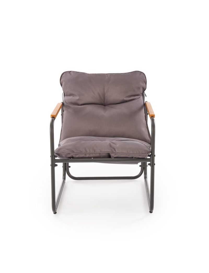 HUDSON-puutarhakalusteiden sarja, harmaa / ruskea