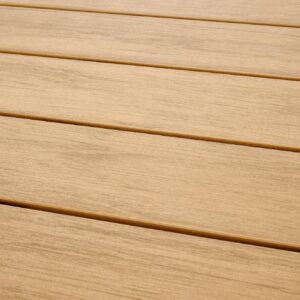 Ruokapöytä FIERRO, neliömäinen / ruskea / musta