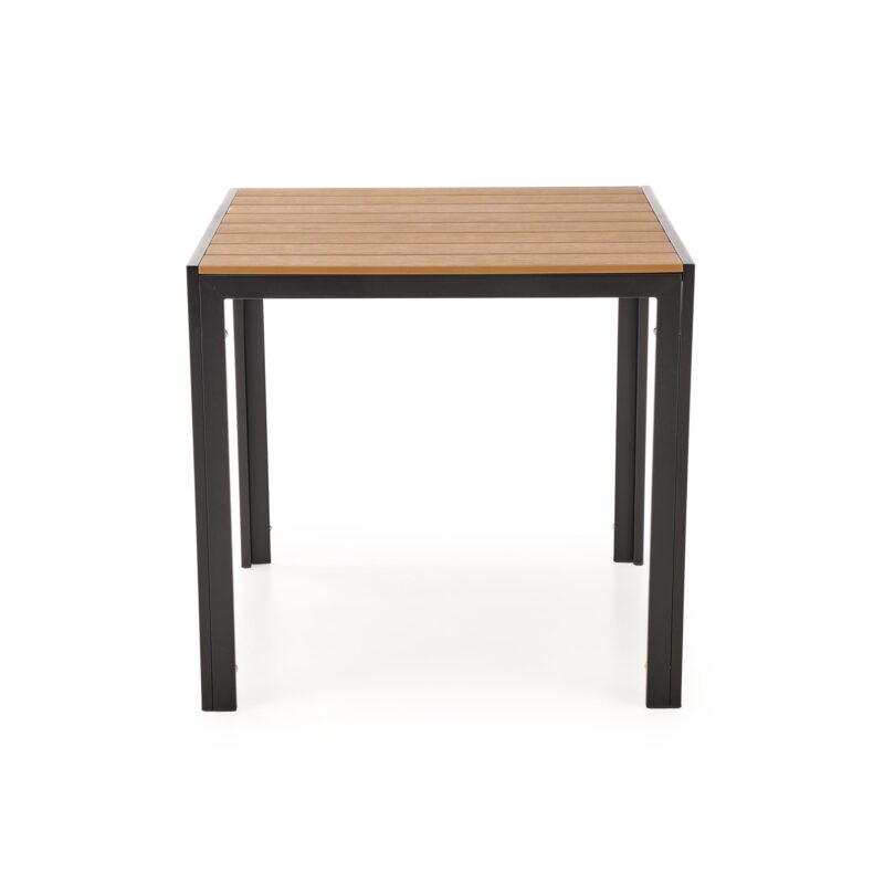 Ruokapöytä FIERRO, neliömäinen / ruskea / musta