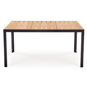 Ruokapöytä FIERRO, suorakulmainen / ruskea / musta