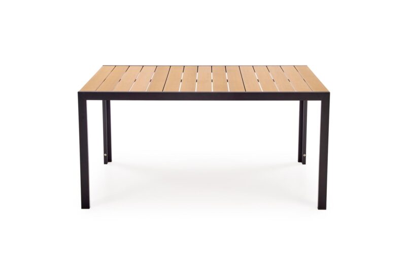 Ruokapöytä FIERRO, suorakulmainen / ruskea / musta